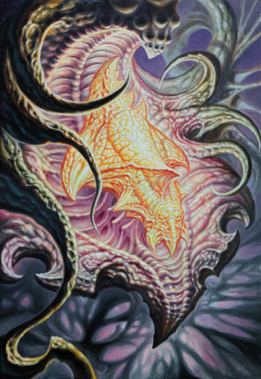 Chrysalis original oil painting