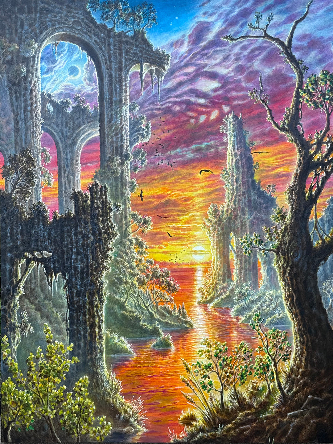 Ruins 15x20" archival canvas print
