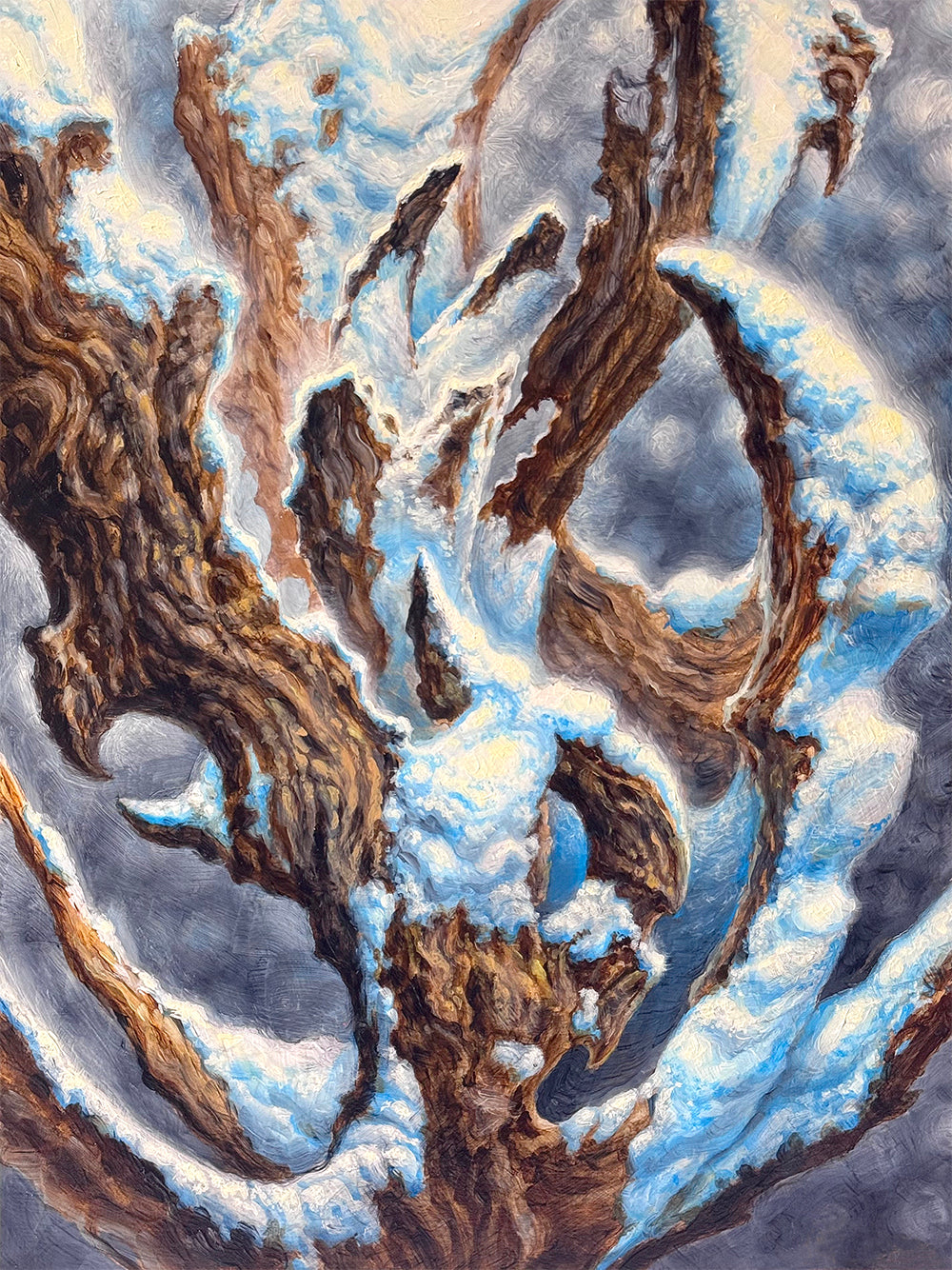 Winter Otherland original oil painting